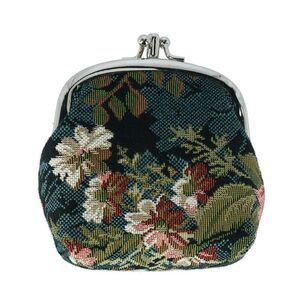 CTM Women's Floral Print Tapestry Coin Purse Wallet